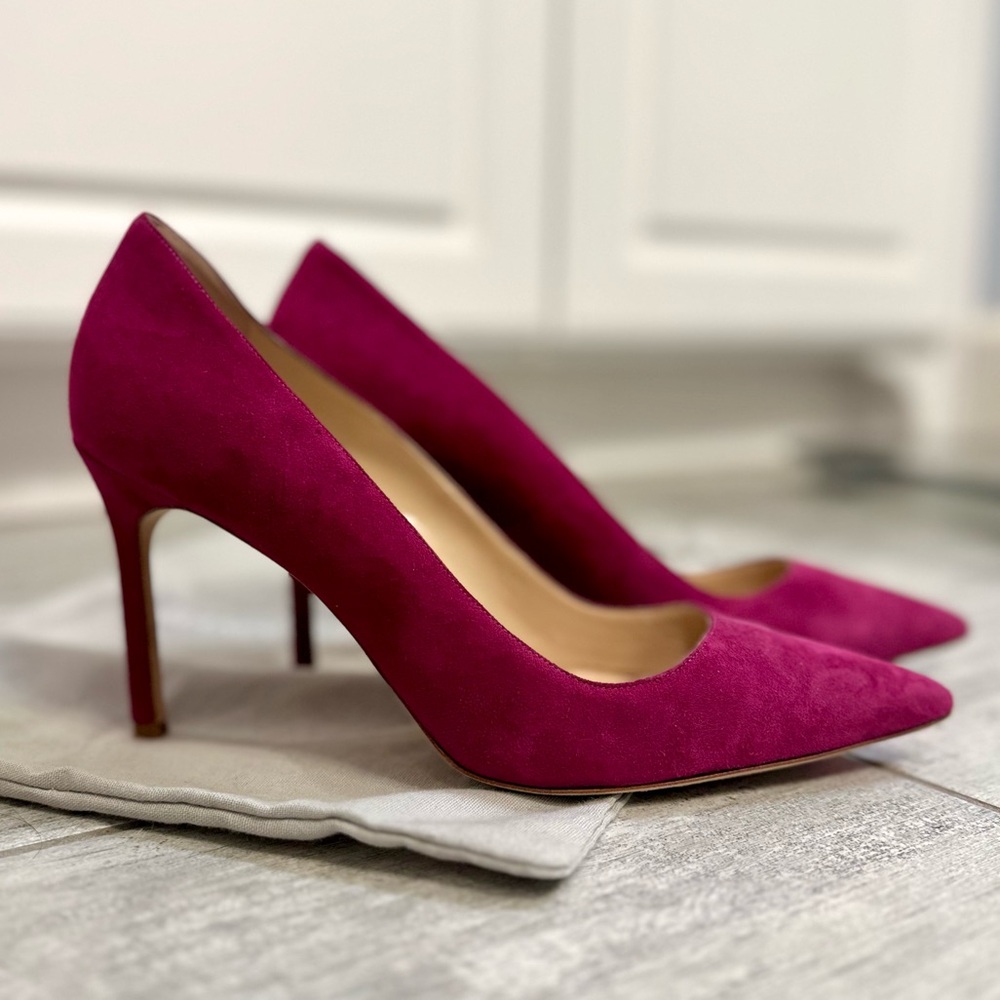 Manolo Blahnik BB suede pumps 38